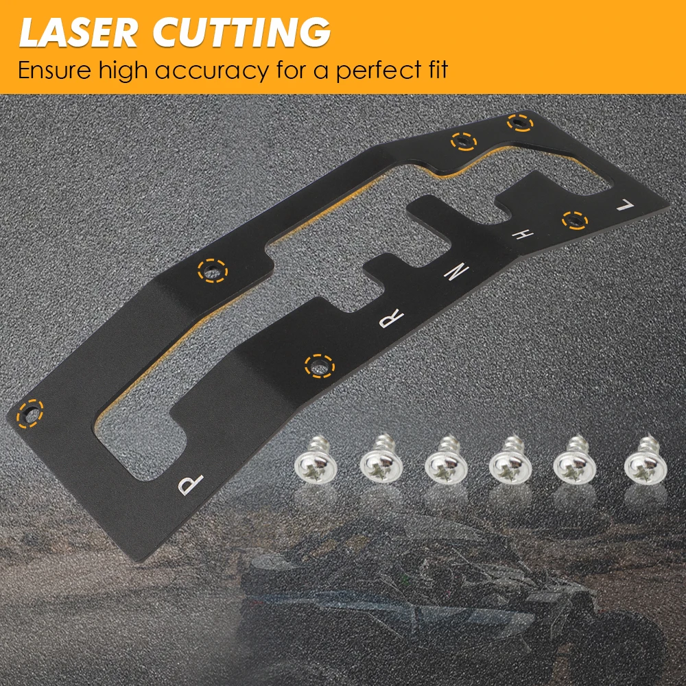 

NICECNC For Canam Maverick X3 T5052 Billet Aluminum UTV X3 Shift Shifter Gate Plate Panel For Can Am Maverick X3 2017-2021