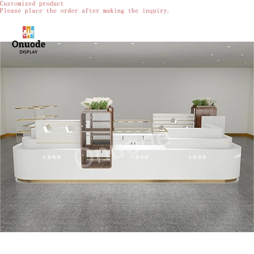 

Custom.Custom Modern Style Fine Jewelry Store Display Glass Lockable Showcase Kiosks Jewelry Counter Furniture for Mall Showroom