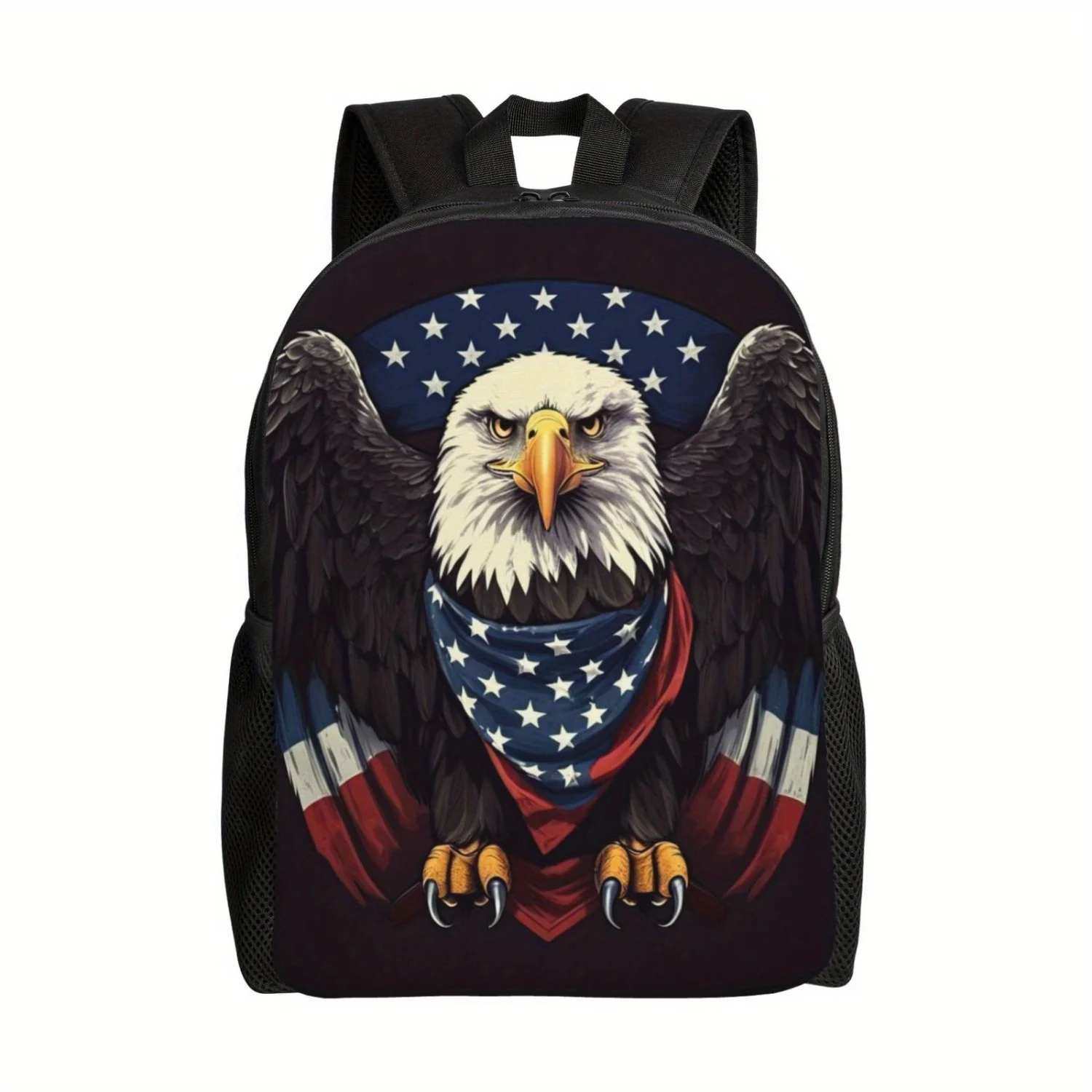 

Eagle Print backpack schoolbag, laptop backpack, men's and women's travel and hiking multi-purpose backpack