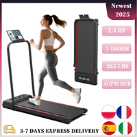Treadmill 3 in 1, 2.5 HP Motor Electric Treadmill, No Installation, Quiet Walking Pad Walking Home/Office