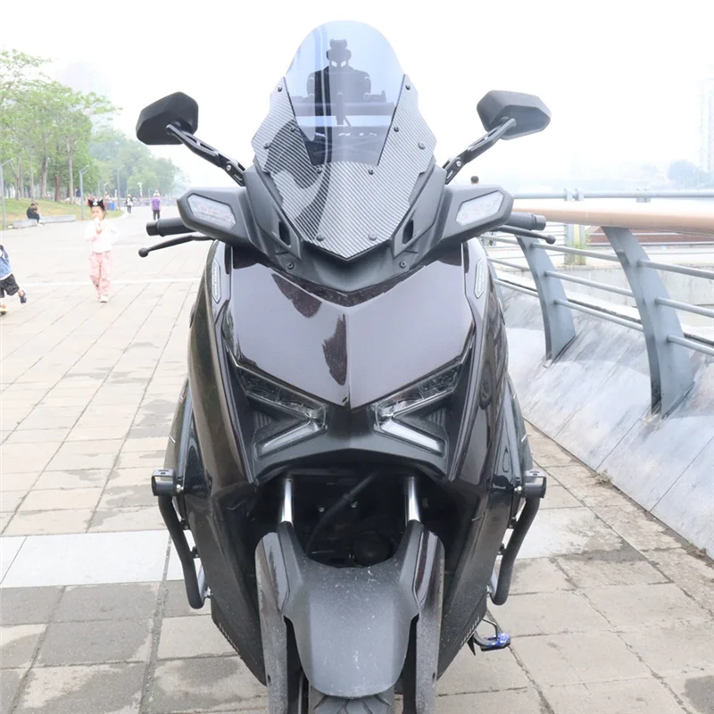 

AU04 -Windshield Motorcycle Wind Shield Accessories For XMAX 300 XMAX 300 Sport Touring Windscreen 2023 2024-X MAX 300 Cl