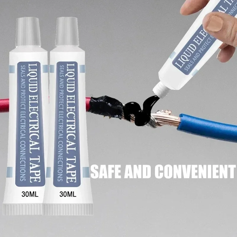 1/2/4 Stück 30/50ml Reparaturkleber für gebrochene Ladekabel, Datenkabel-Reparaturflüssigkeit, Isolierband, Wasserdichte Paste