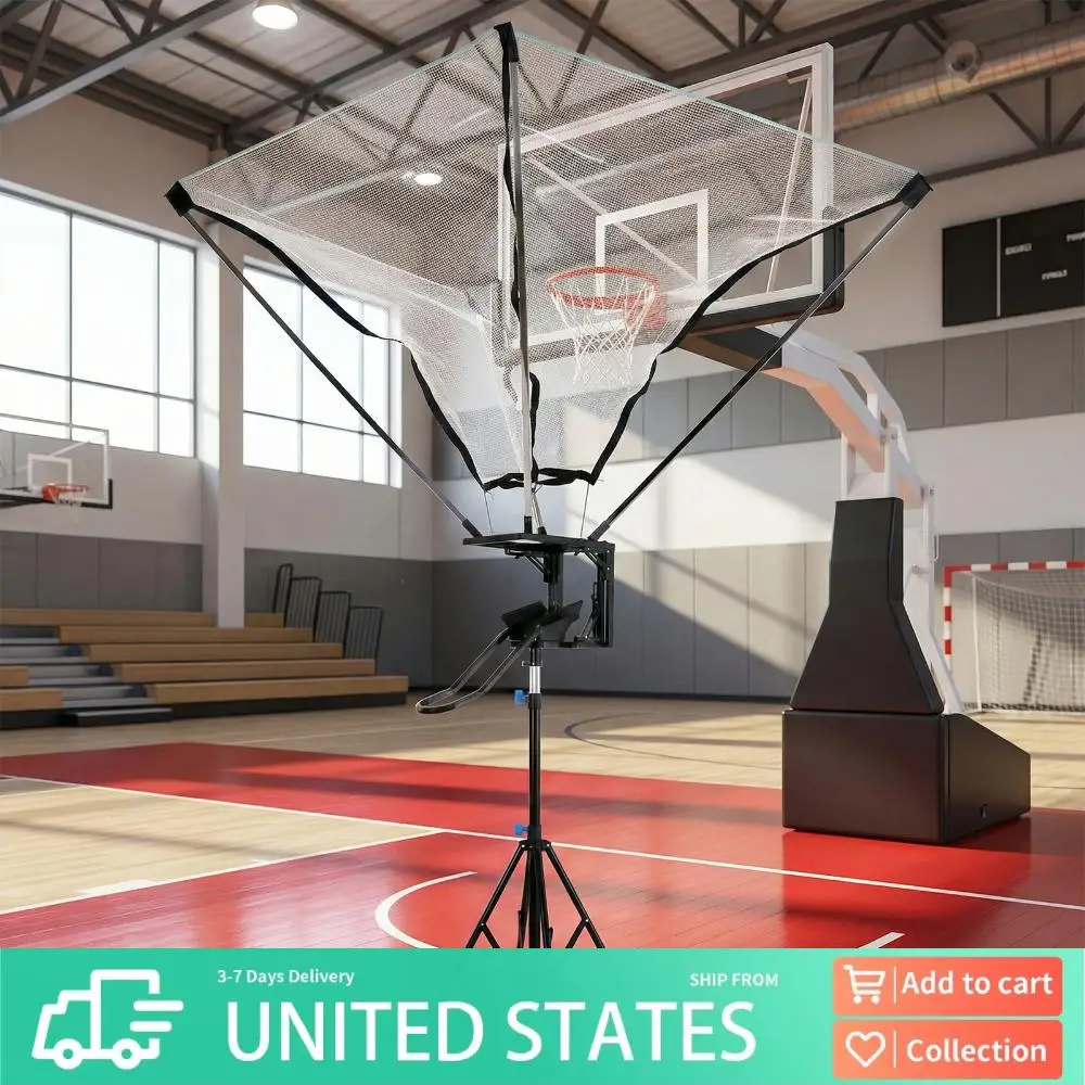 

Спортивное оборудование для тренировок по баскетболу с 180 элементами ° Вращающаяся тренировочная дорожка с регулируемой высотой и системой возврата мяча для непрерывной индивидуальной практики