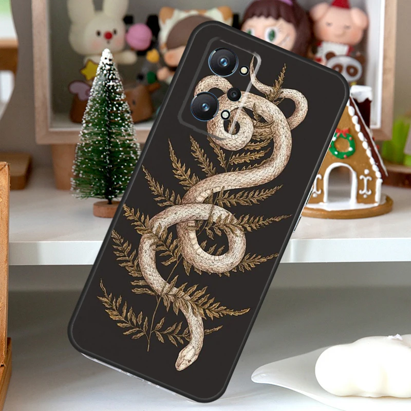 The Snake and Fern For OPPO Realme C55 C35 C33 C31 C30 C25 C21Y C11 GT Neo 5 3T 2T Realme 10 9 11 Pro Plus Case