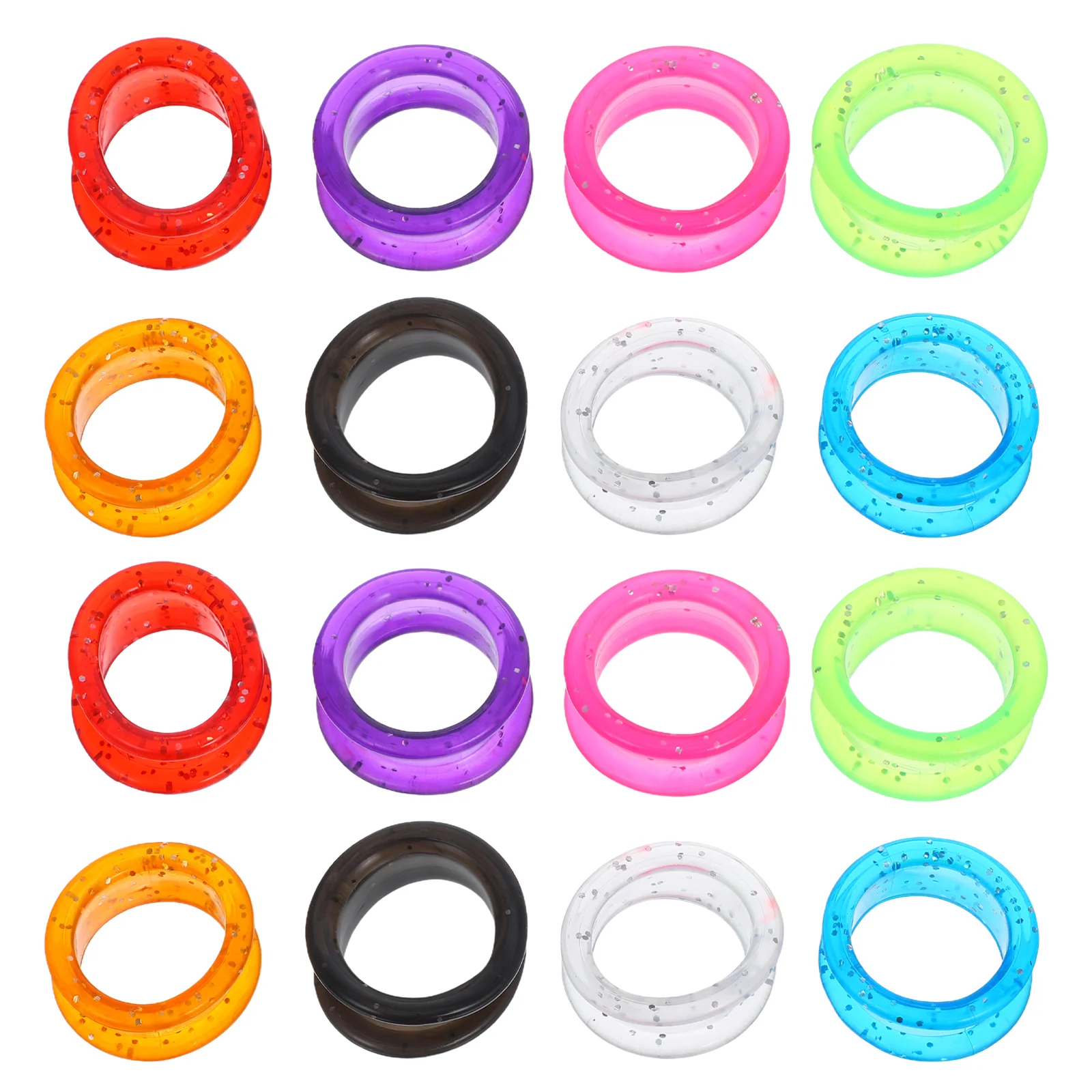 16 Pcs Scissors Ring Practical Accessories Comfortable Major Callus Prevention Rings Silica Gel Silicone Finger