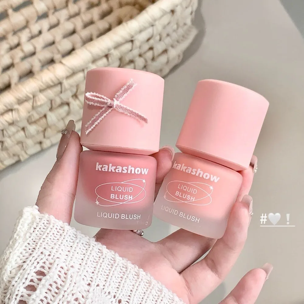 Colorete líquido hidratante tipo prensado, colorete líquido para mejillas, crema que mejora el Color, maquillaje duradero, Cosméticos de maquillaje para mujeres