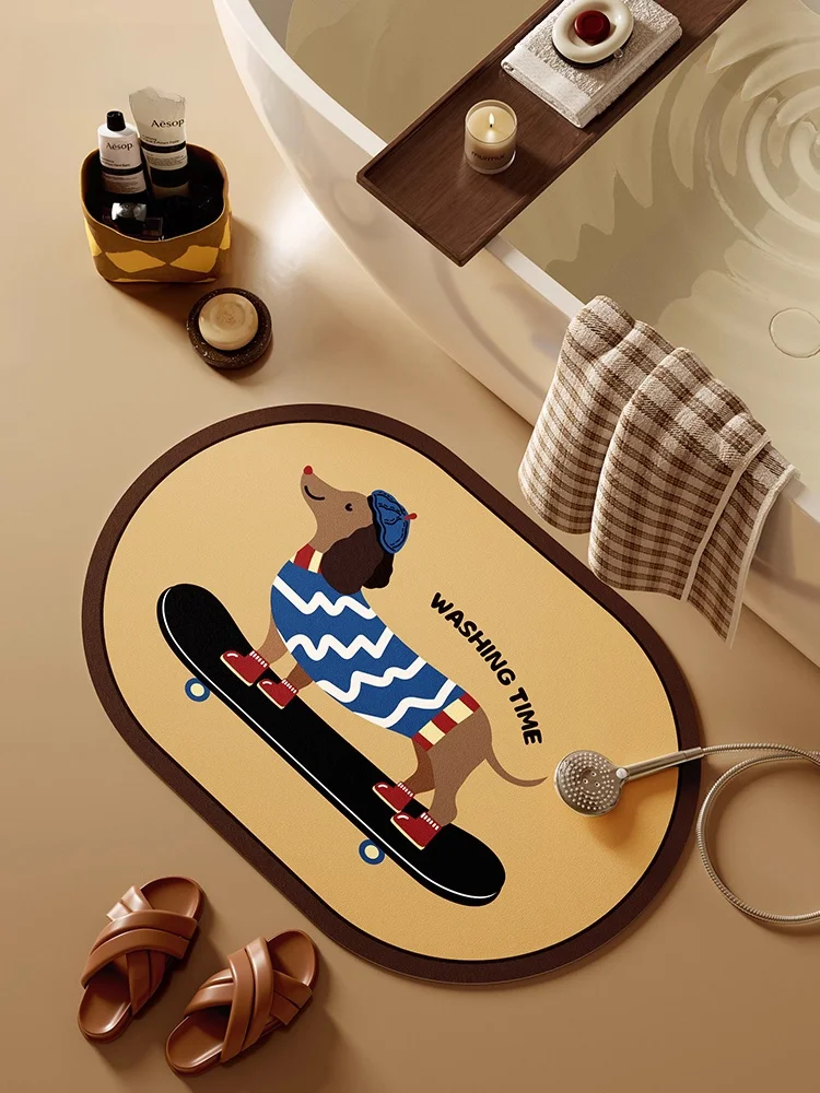 

Дверной коврик Batoom, противоскользящий, водопоглощающий, Qui Dry, для домашнего использования, ковер для туалета, входной напольный коврик, простой Sle hine Weave