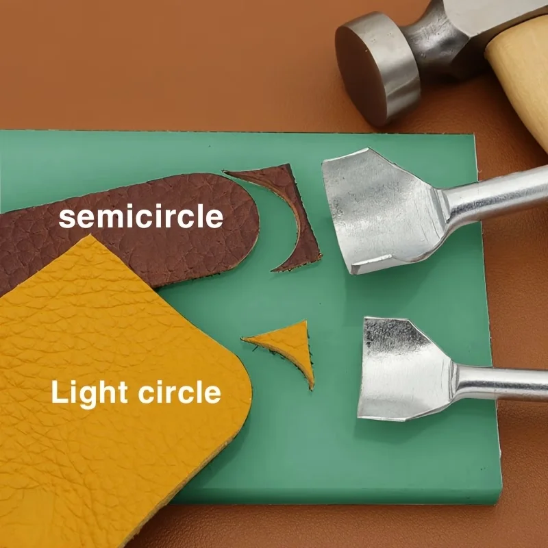 Leatherwork Rings - 3피스 쿼터-서클 가죽 펀치 도구 세트,