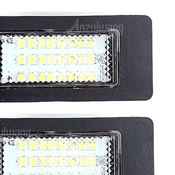 Fit For BMW E39 E60 E82 E70 E90 E92 X3/5/6 F10 F11 F16 DC12V No Error LED Light License Plate Light Bulb 6000K Xenon