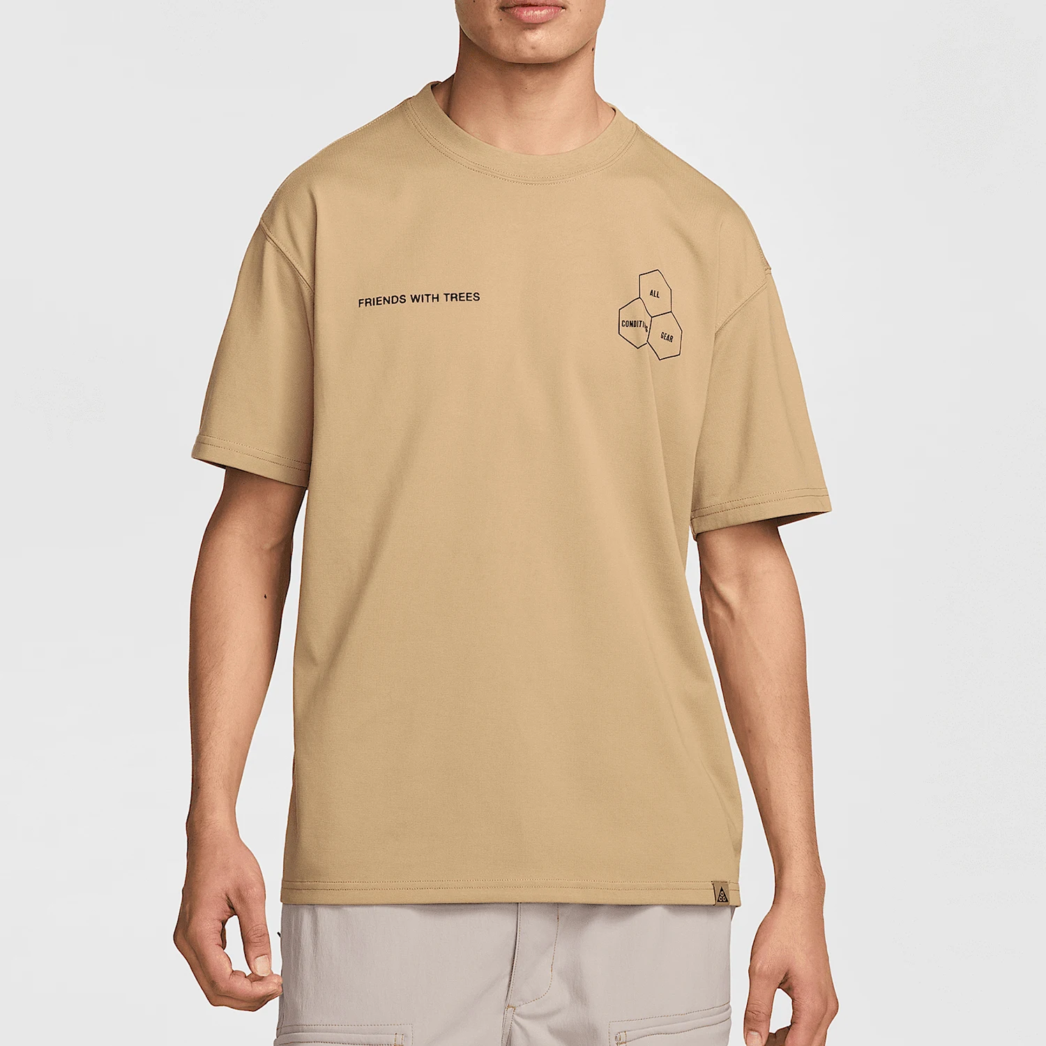 

Nike genuine New Men's Breathable Sports Print Loose Outdoor Short Sleeve HJ0797-297