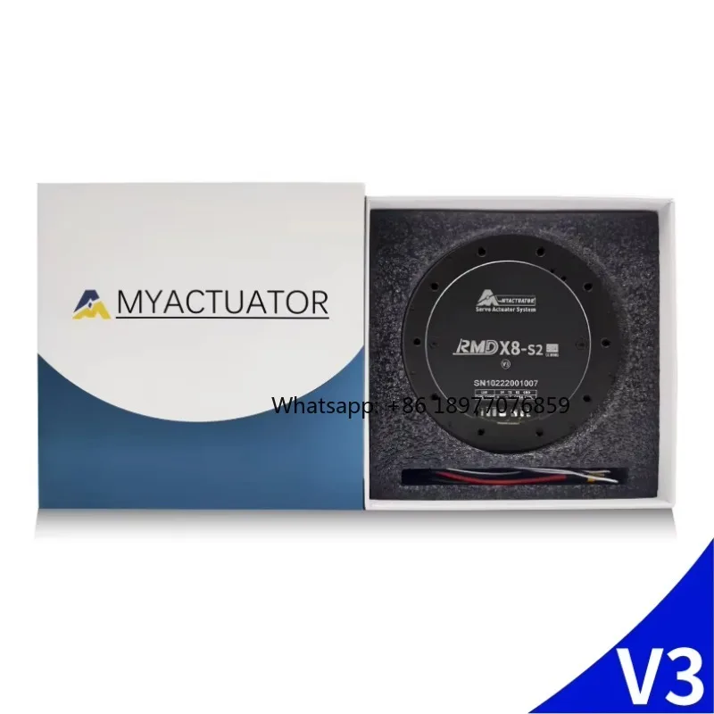 RMD-X8S2 V3 Gear Ratio136  Servo Motor Large Torque  25N.M Application for Ai Robotic Arm Quadruped Robot Dro ne Flat Motor