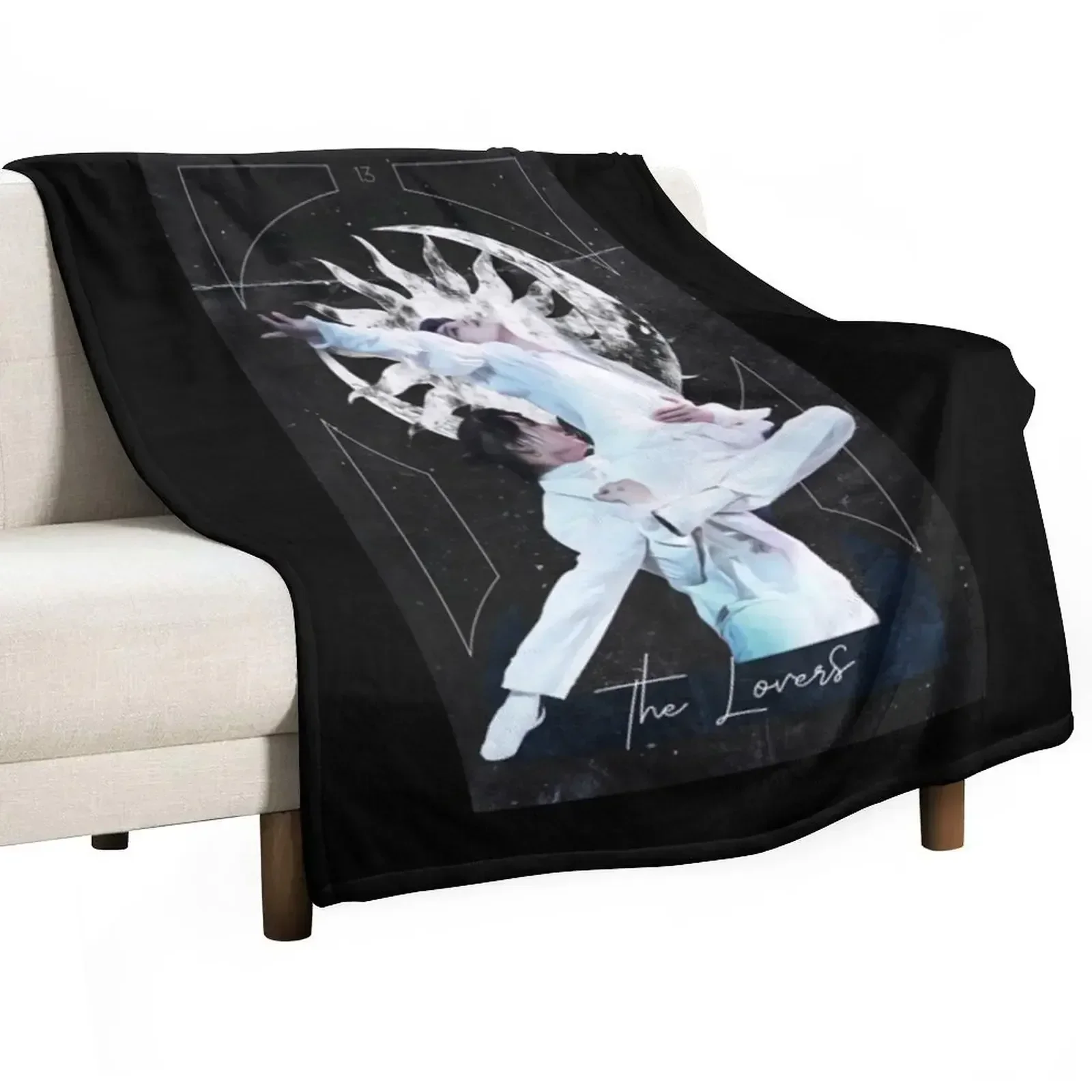

Jikook , The Lovers Tarot Card Throw Blanket Sofa Luxury Throw Blankets For Sofas Comforter Blankets