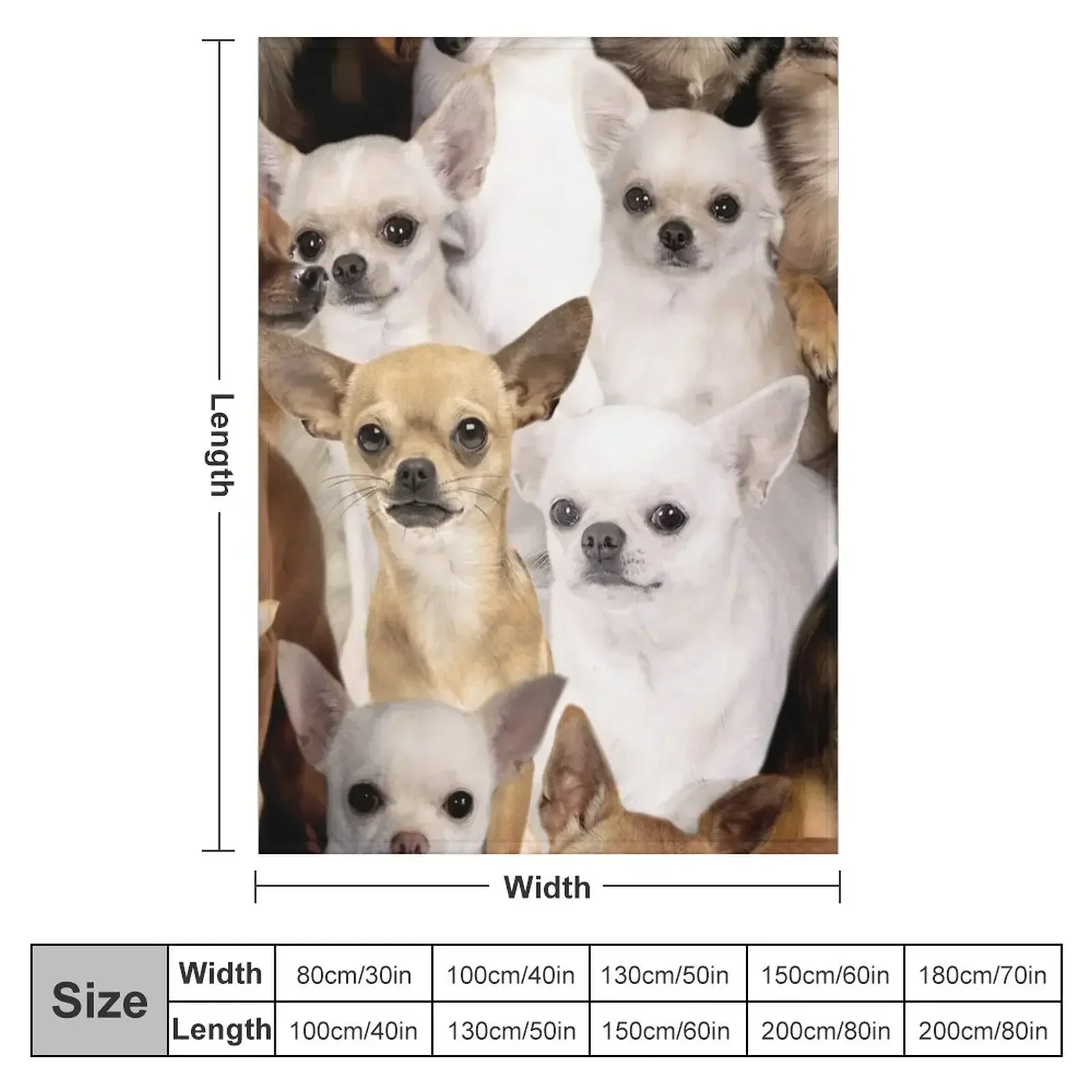 Chihuahuas Throw Blanket Luxury Designer sofa bed Hairy Stuffeds Blankets