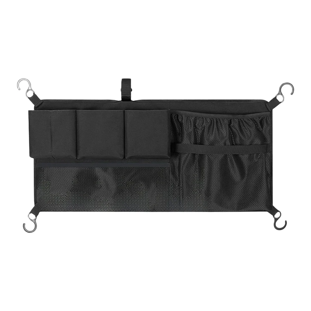 Picnic Cart Side Storage Mesh Bag for Camping Wagon and Stroller with Multi-Pocket Design and 600D Oxford Fabric Durability