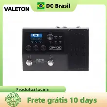 Valeton GP-100 brasil guitarra baixo multi efeitos processador pedal com plugue da ue looper ir otg usb multi idioma expressão pedal