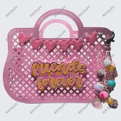 KSCRAFT Elegant Tote Bag Cutting Dies Stencils for DIY Scrapbooking Decorative Embossing DIY Paper Cards