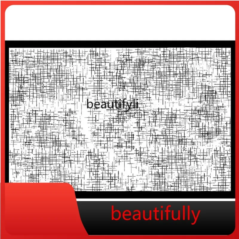 

X F132 French carpet living room light luxury bedroom bedside blanket black and white sofa coffee table floor mat