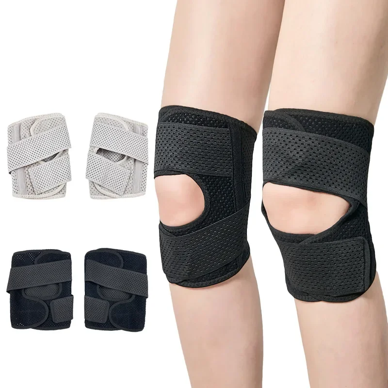 

1pcs Silicone Padded Knee Pads Supports Brace Basketball Fitness Meniscus Patella Protection Kneepads Sports Safety Knee Sleeve