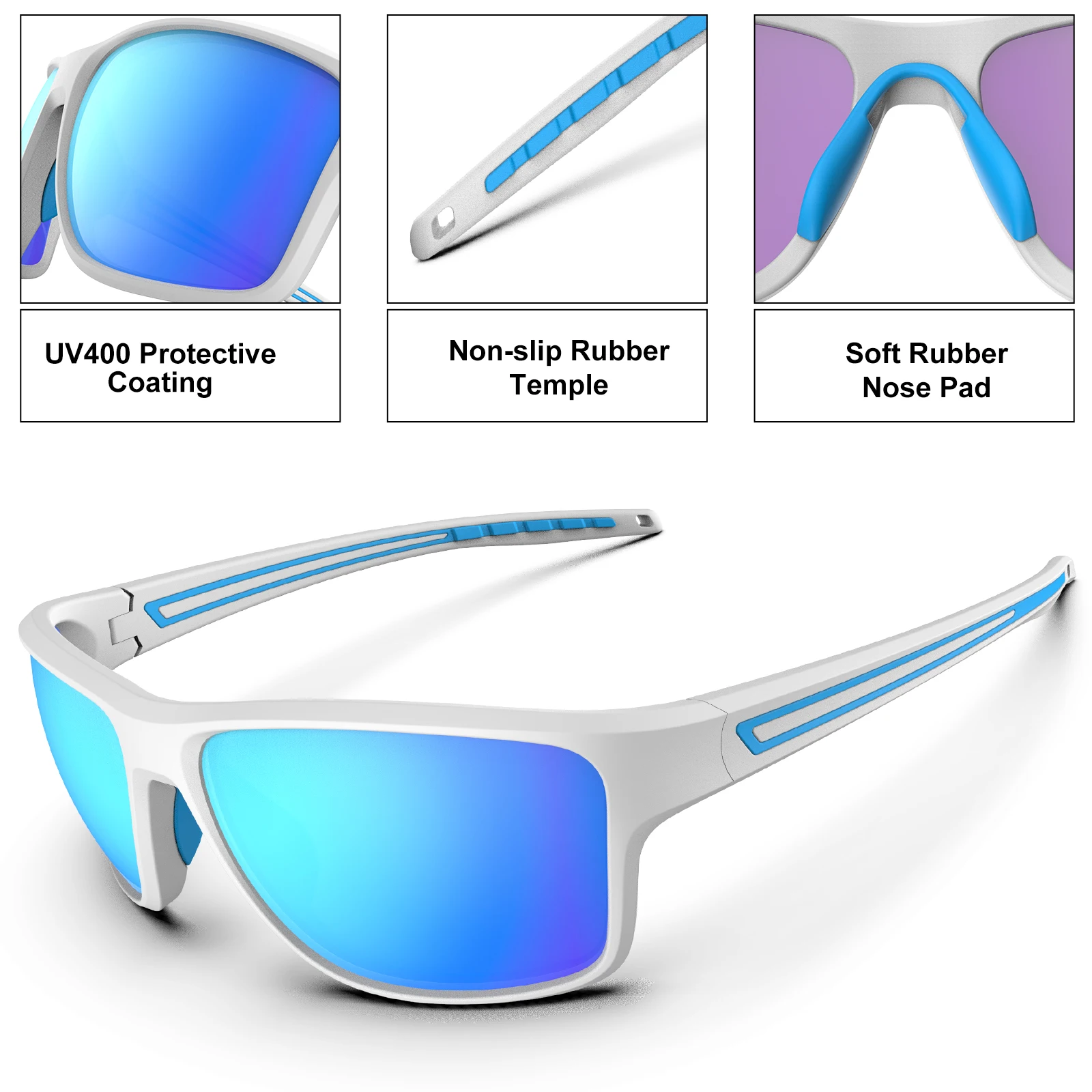 

SUUKAA Polarized Fishing Sunglasses Men Women Sun Glasses Fishing Camping Driving Eyewear Outdoor Sports Goggles UV400 Sunglass