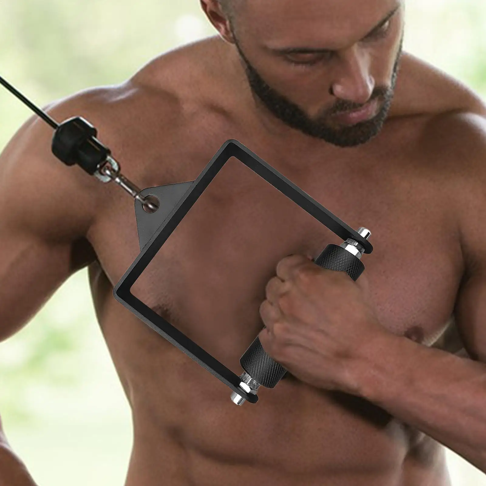 

Pulldown Handle Cable Machine D Row Pull Down Bar Ergonomic Strength Trainer Replacement Parts For Gym Exercise Shoulders