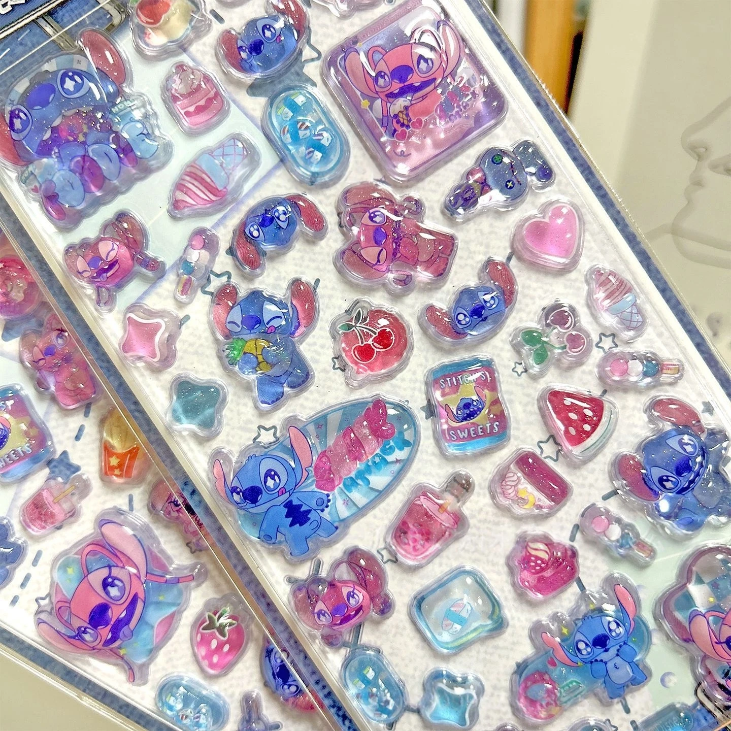 لطيف الكرتون ديزني غرزة ثلاثية الأبعاد الراتنج ملصقات أنيمي تحت عنوان DIY بها بنفسك سكرابوكينغ الديكور الهدايا تحصيل الاطفال اللعب هدية عيد ميلاد