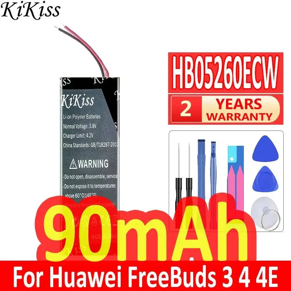 

Для Huawei Freebuds 3 4 4E Bluetooth наушники HB05260ECW 1 шт. аккумулятор 90 мАч экологически чистый