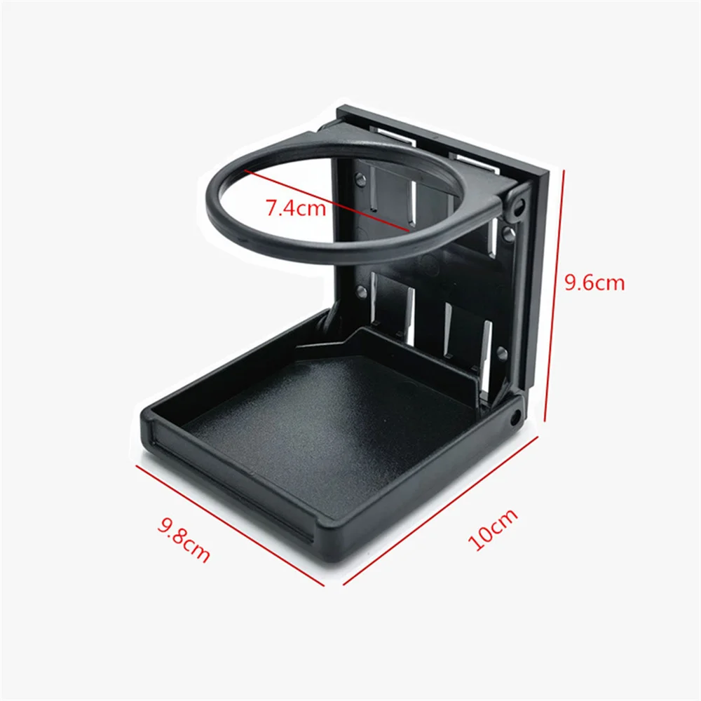 حامل أكواب قابل للطي مثبت على السيارة مع رف المشروبات وصينية حامل المشروبات رف تخزين السيارة متعدد الوظائف حامل أكواب الكولا