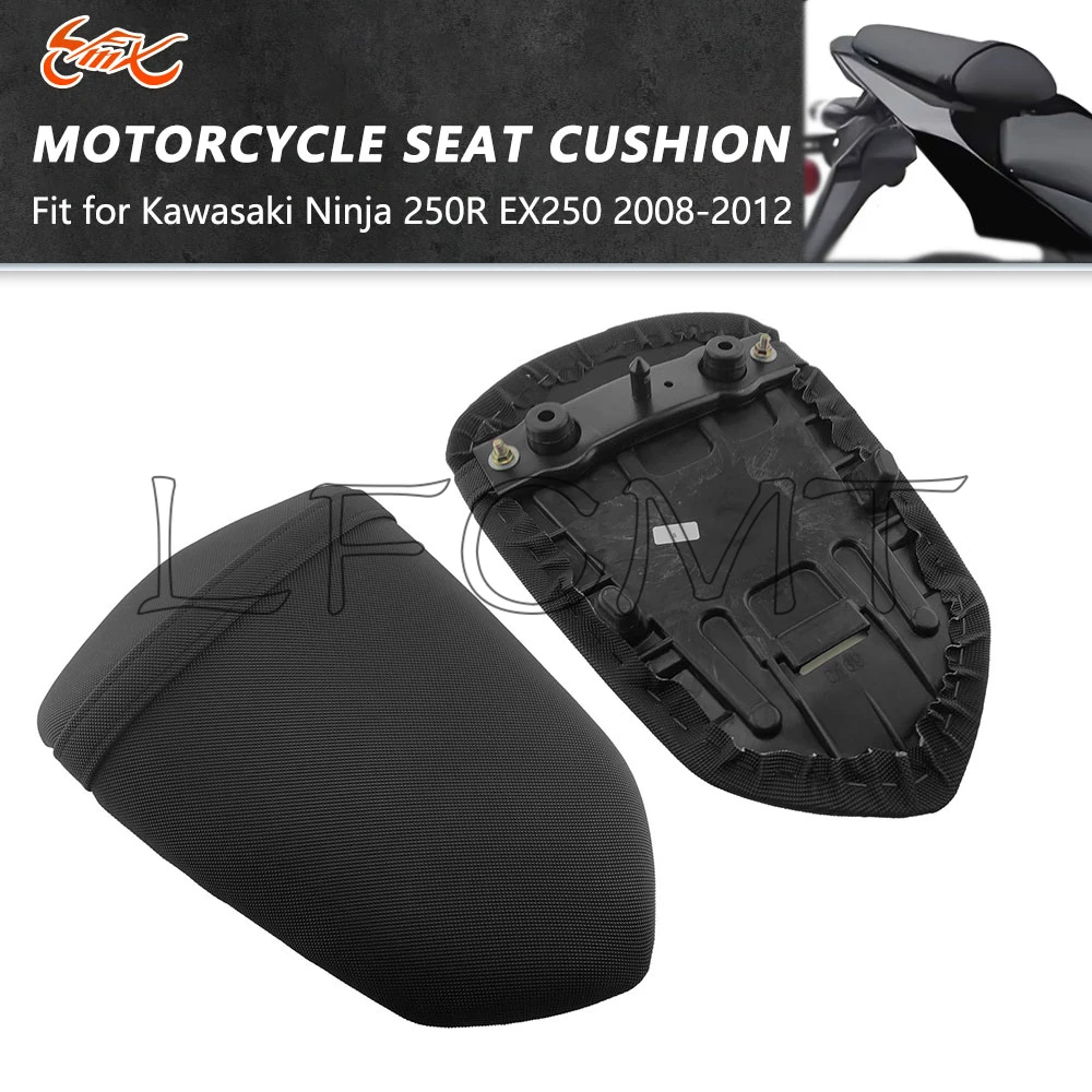 Motorcycle Rear Seat Cushion Passenger Seat Saddle Pillion Fit for Kawasaki Ninja 250R EX250 EX 250 2008 2009 2010 2011 2012