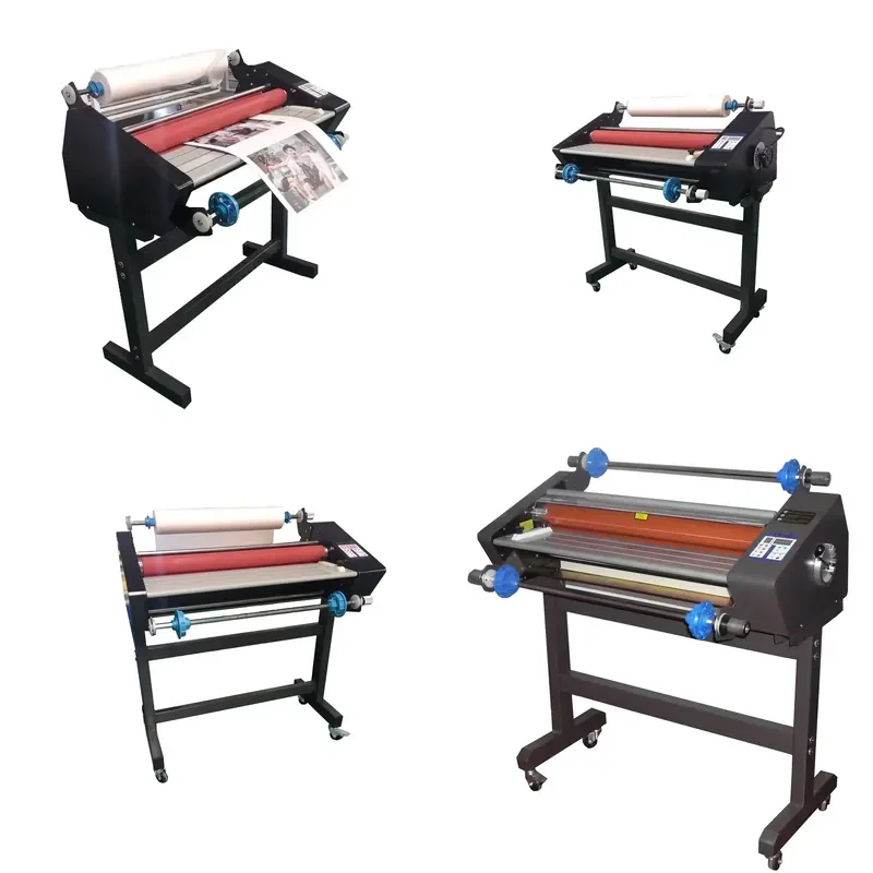 Double 100 A2 A3 a 4 size plastic box digital laminator hot and cold roll film photo studio