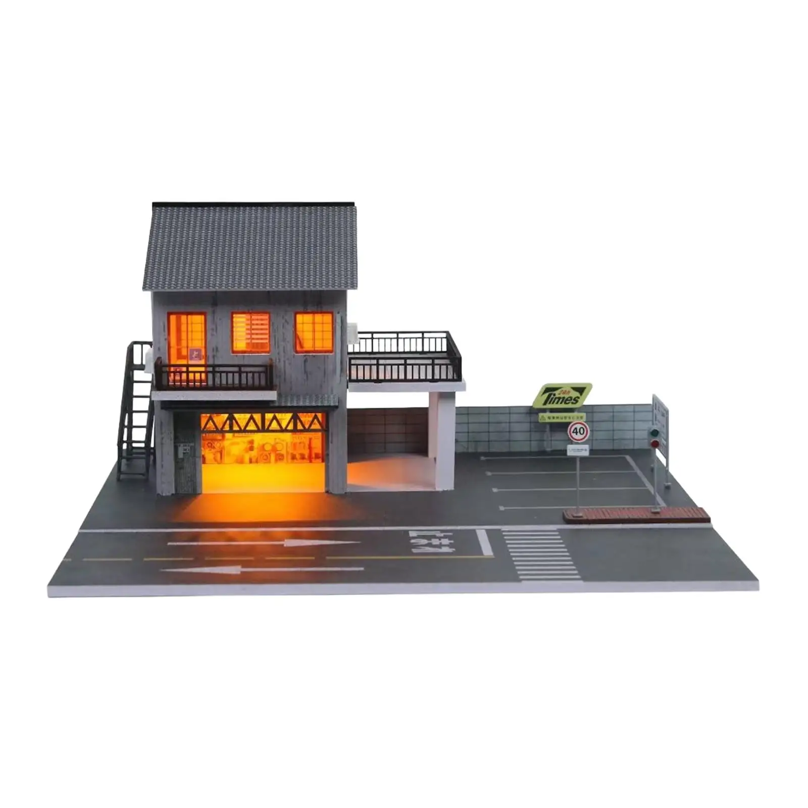 1/64 Parkeerplaats Ondergrondse Garage Antislip Realistisch Modelbouw Model Auto Diecast Garage voor Diecast Auto Voertuig Scène Speelgoed
