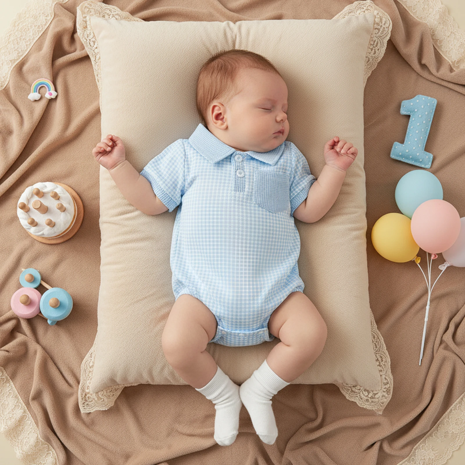 

Sweet Newborn Baby Boys Summer Rompers Waffle Plaid Short Sleeve Turn Down Collar Button Jumpsuits Playsuits Overalls Clothes