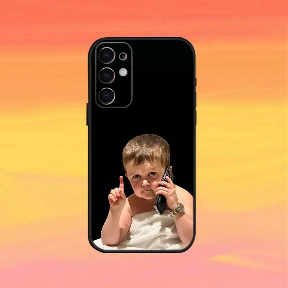 Śmieszne etui na telefon z Hasbulla Babaite na Samsunga S25, S24, S21, S22, S23, S30, Ultra, S20, Plus, Fe, Note, 10, 9, 5G, czarne.