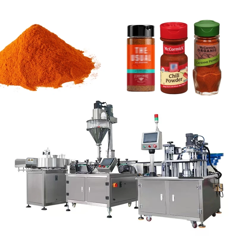 Seasoning Powder Spice Automatic Filling Machine Powder Bottle