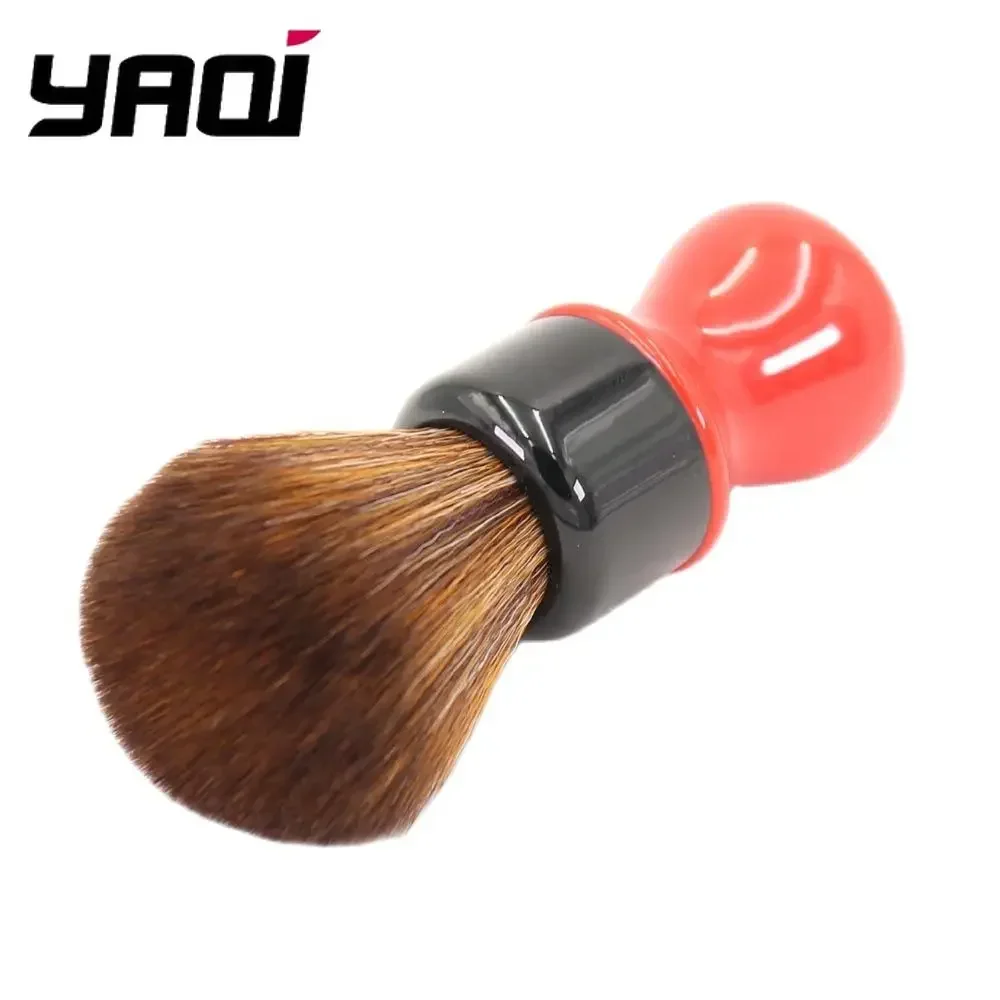 YAQI 24mm Ferrari Rough Complex Black Version Best Quality Brown Synthetic Hair Mens Shaving Brushes and Shaving Soap Kit