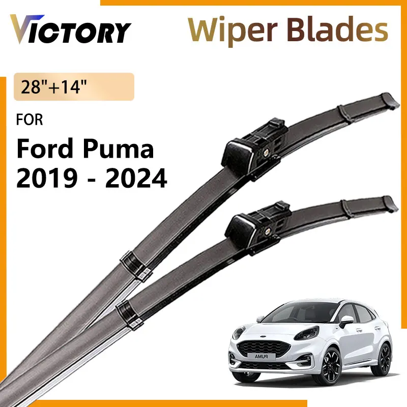 For Ford Puma ST 2024 2023 2022 2021 2020 2019 Crossover Accessories Car Front Wiper Blades Windshield Windscreen Window Brushes