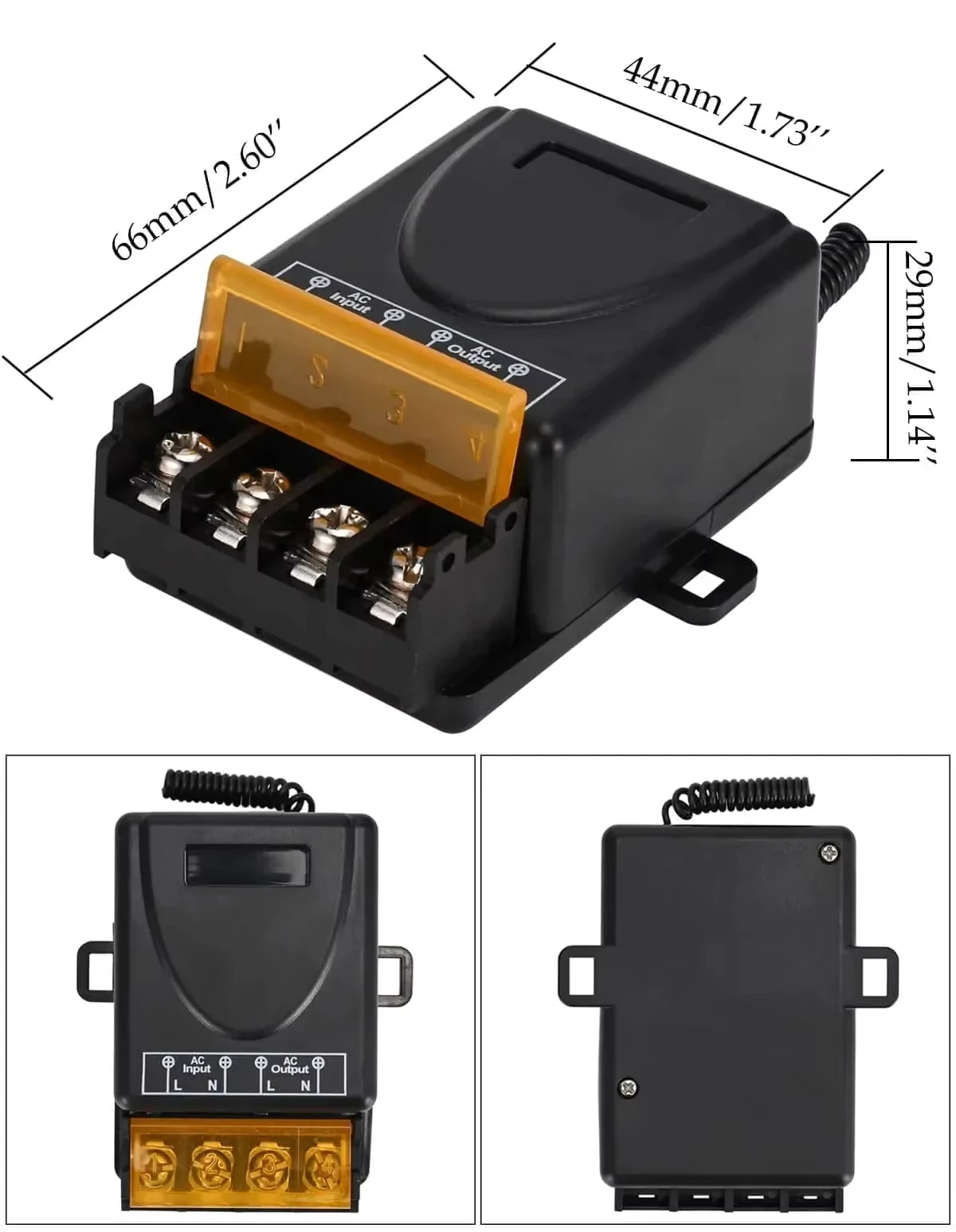 433 ميجا هرتز العالمي لاسلكي للتحكم عن بعد التبديل 30A 220 فولت عالية الطاقة 100 متر التتابع استقبال ل ضوء مصباح باب مضخة المياه