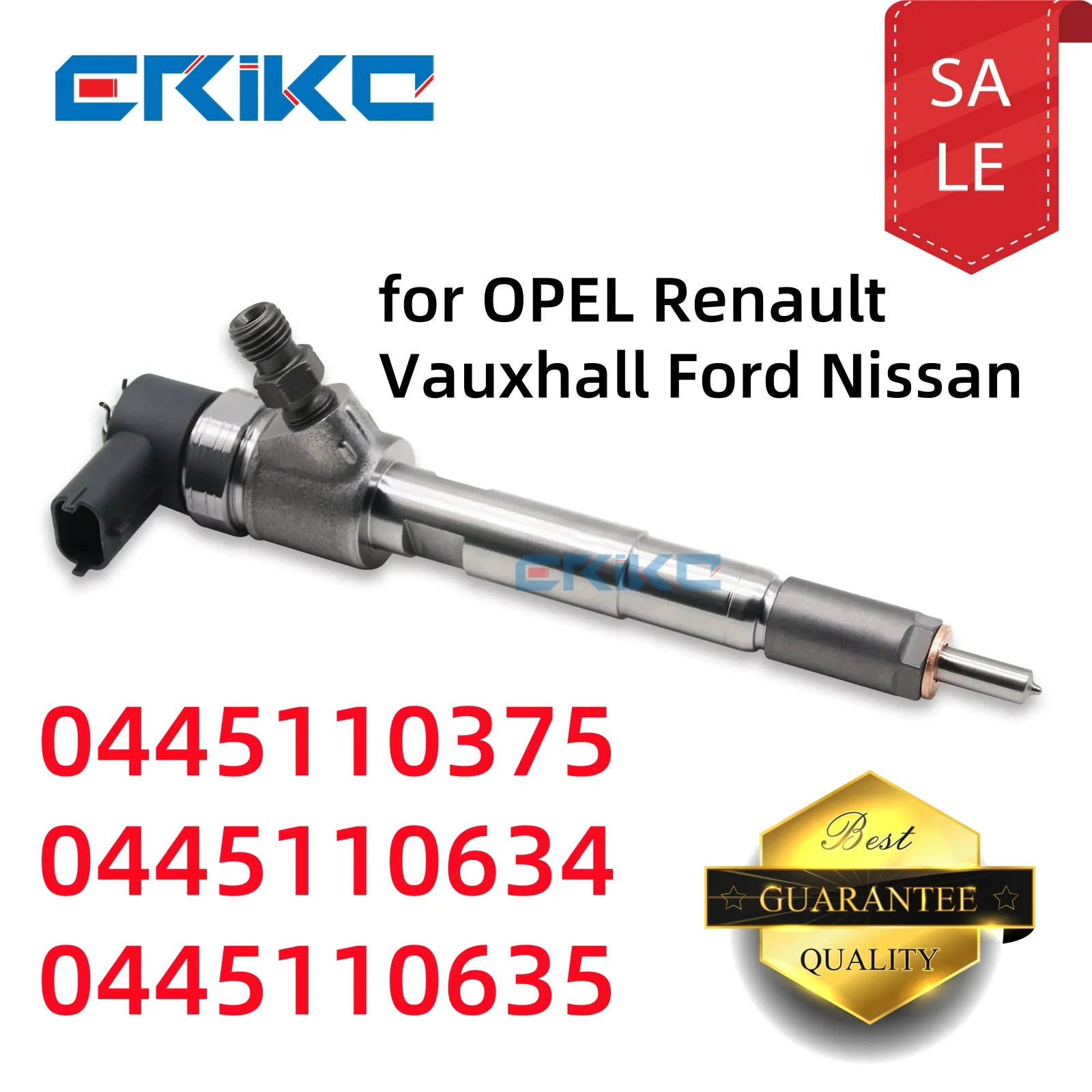 

ERIKC New 0445110375 0445110634 0445110635 0986435205 0986435234 Nozzle Injector for OPEL Renault Vauxhall Ford Nissan