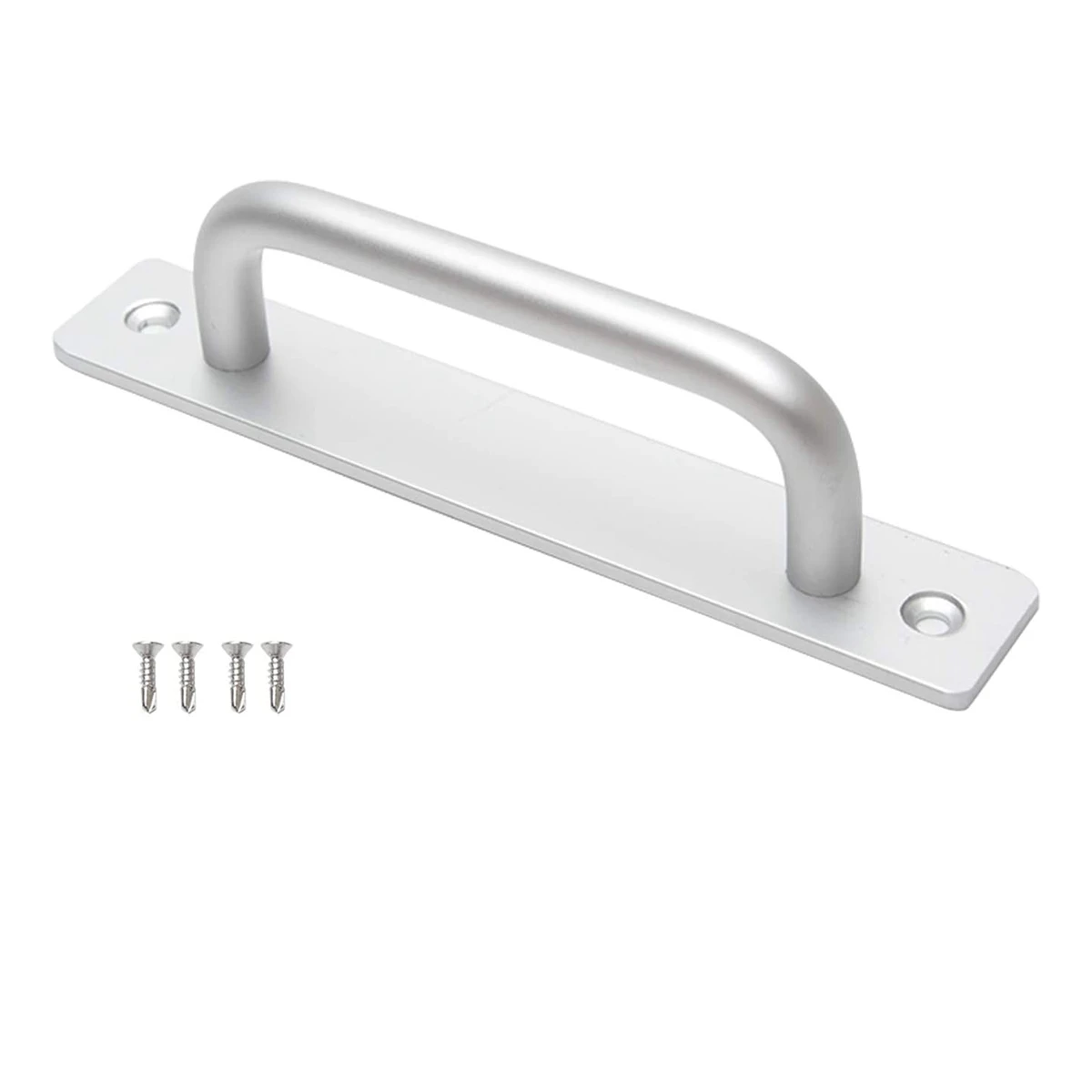 

ABLU-2PCS Silver Door Handle Aluminum Alloy Sliding Barn Door Handle For Gate Cabinet Cupboard Barn Shed Door Handles