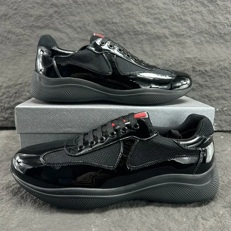 👟 High-Quality Leather Flat Bottom Running Shoes 2