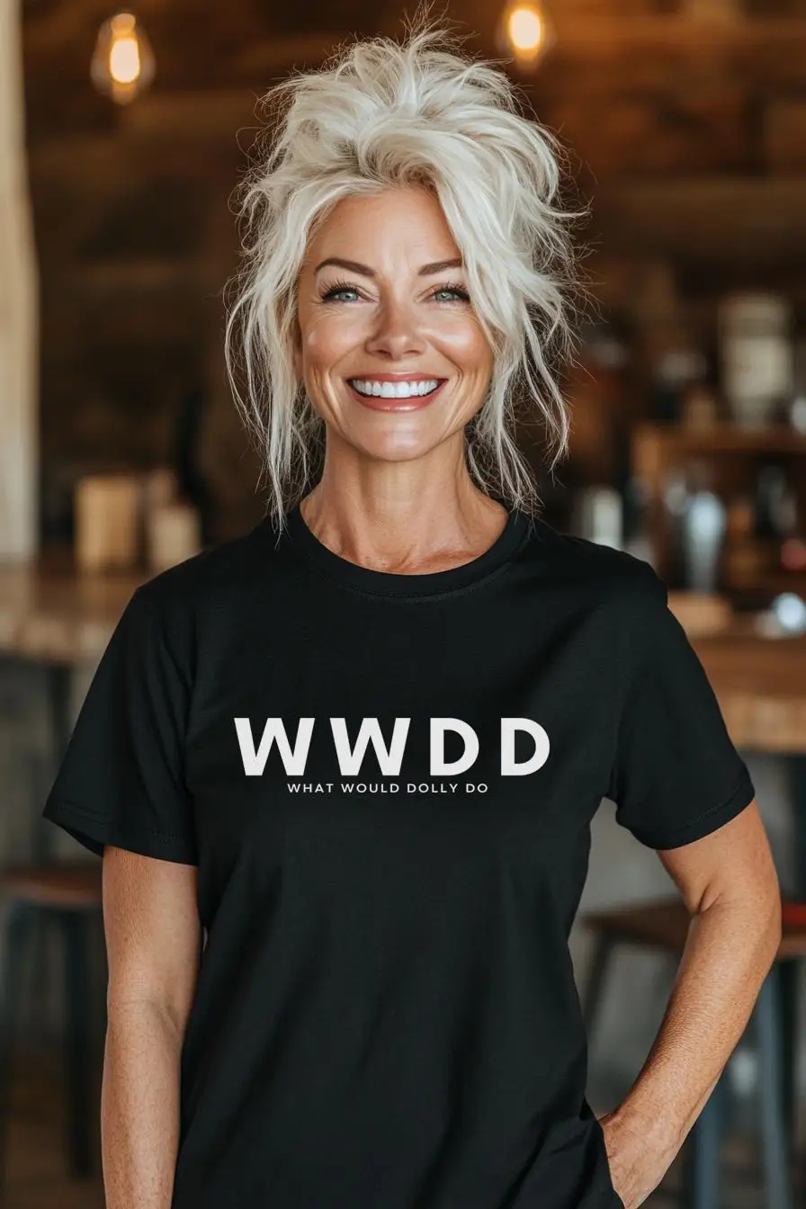 WWDD What Would Dolly Do? Unisex T-shirt | Multiple Colors | Dolly Parton Graphic T-Shirt | Gift for Country Music Lover