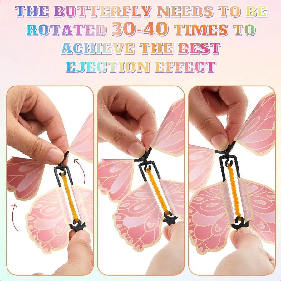 Caja de regalo sorpresa Flying Butterfly grande 12 piezas
