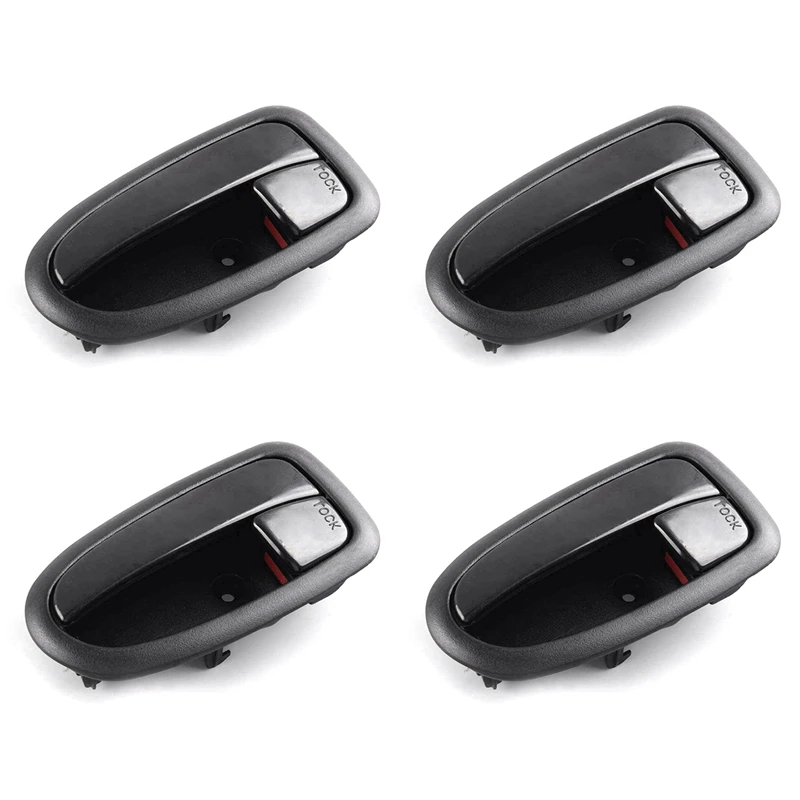 4X Car Black Interior Door Handle Catch For Hyundai Matrix Lavita 2001-2010 82610-17010 Left