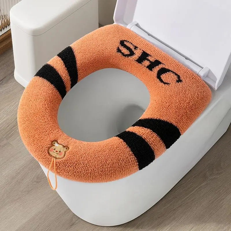 Toilet Seat Cover 1Pcs Soft Warm Washable Pad Cushion for Bathroom Home Essential Comfort