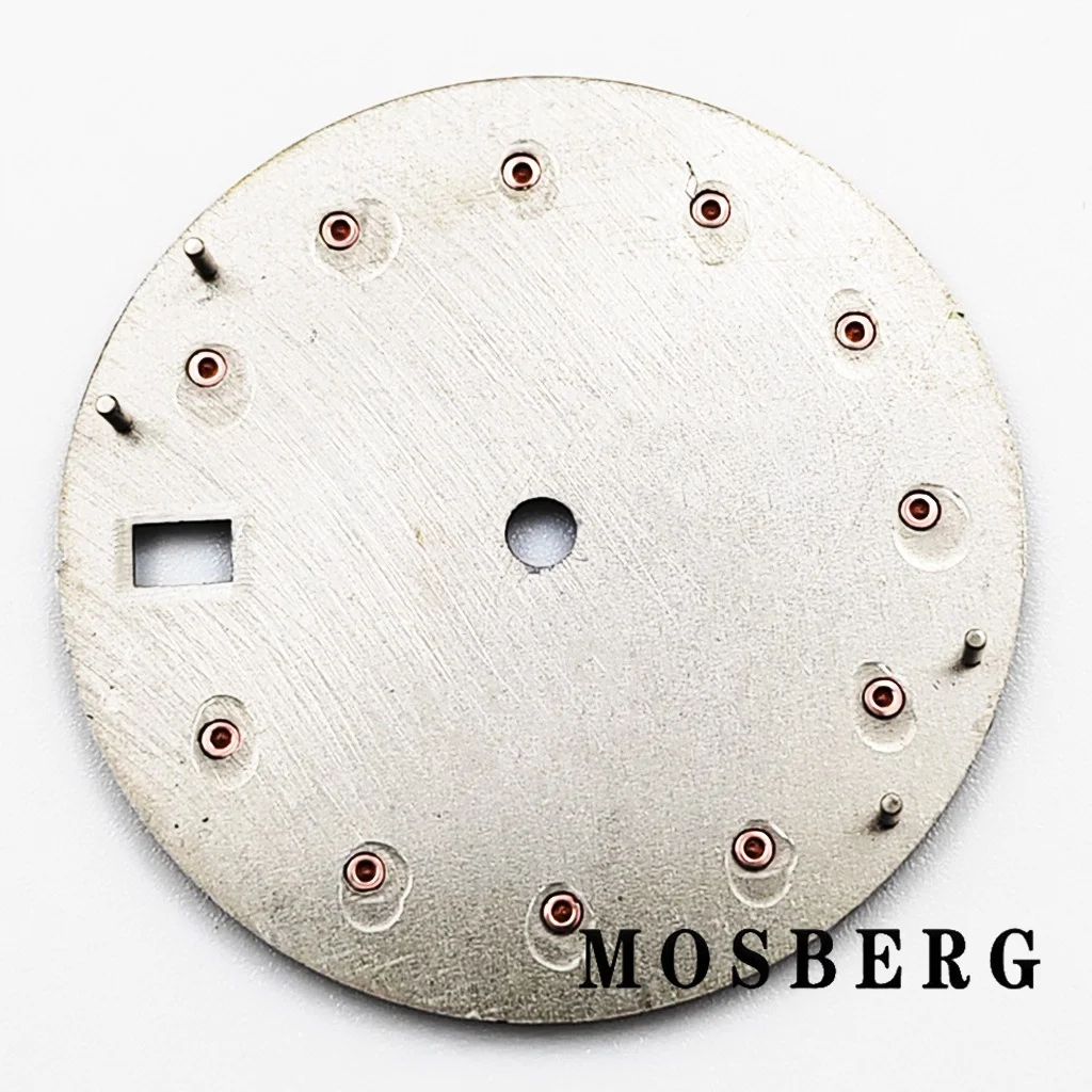 قرص ساعة 28.5 ملم مع عقارب ساعة لـ NH34 NH35 NH35A Fit 3.0 الساعة 3.8 ساعة معقمة وجوه حركة أوتوماتيكية