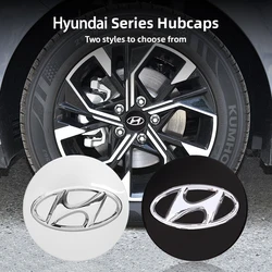 4Pcs 60mm Car Wheel Center Hub Caps For Hyundai I30 I20 I10 Venue Veloster Tucson Accent Sonata Auto Tire Rim Covers Accessories