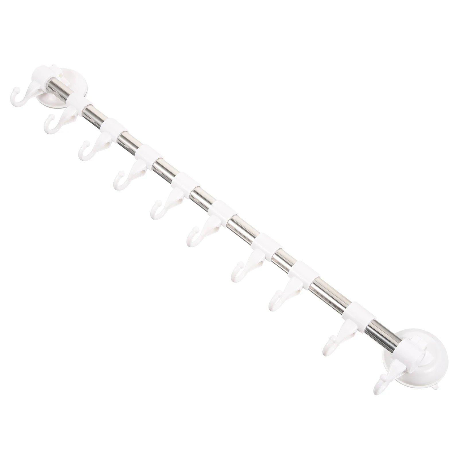 

Organizer Suction Cup Towel Rack Hook Stainless Steel Hooks Holder for Bathroom