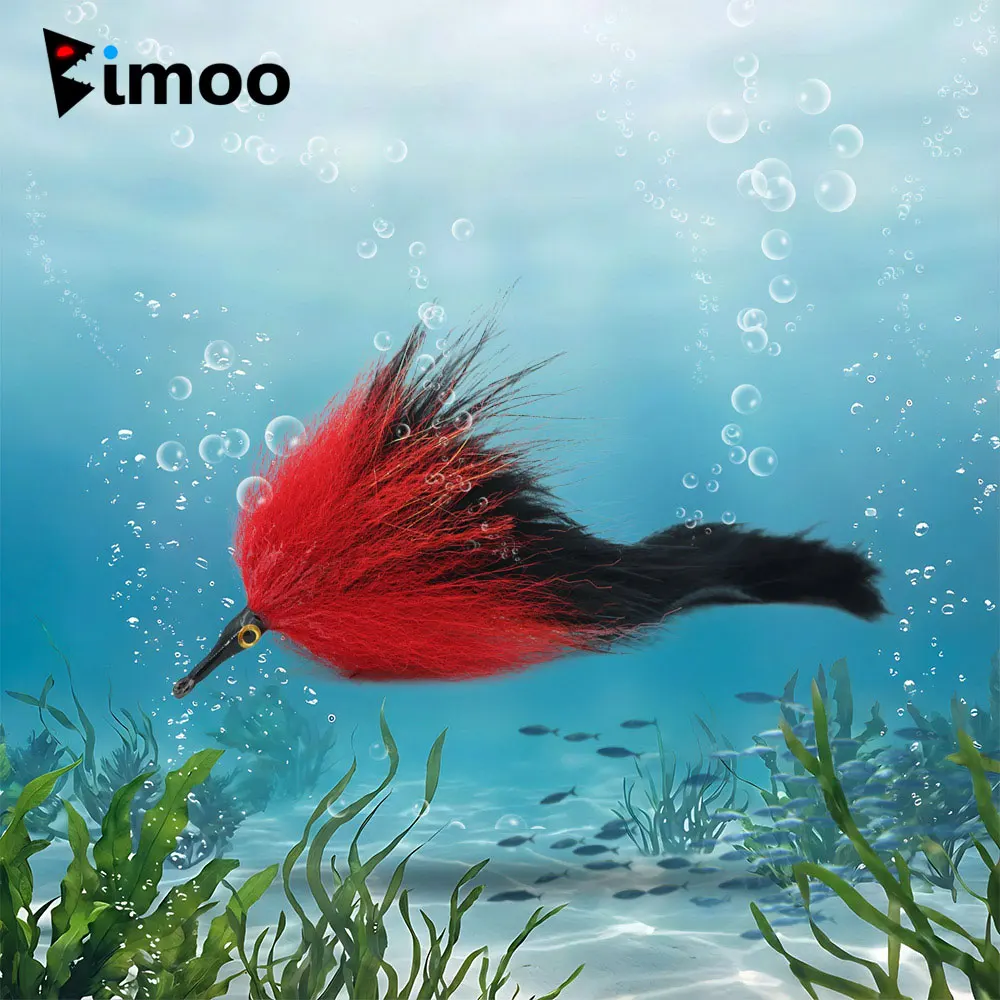 

3/0 2pcs 6.10inch Bunny Tail Baitfish Streamer Fly Marbaou Hackle Zonker Streamer Pike Musky Bass Trout Saltwater Fishing Lures