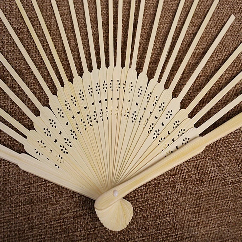 New Chinese Style 21Cm Small Fan Folding Fan Bamboo Fan Skeleton Can Be Made By Diy