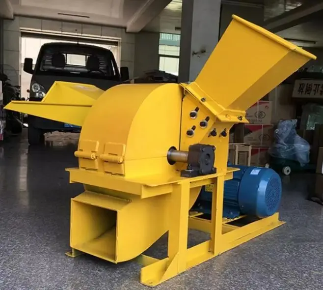 Commercial Wood Crusher for Bulk Processing of Wood and Branches Into Sawdust