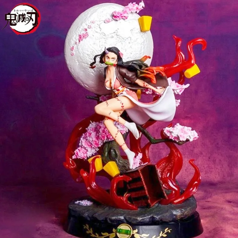 31cm Demon Slayer Anime Figure Gk Kamado Nezuko Statue Adult Action Figure Pvc Fantastic Collectible Model Birthday Gift Toy